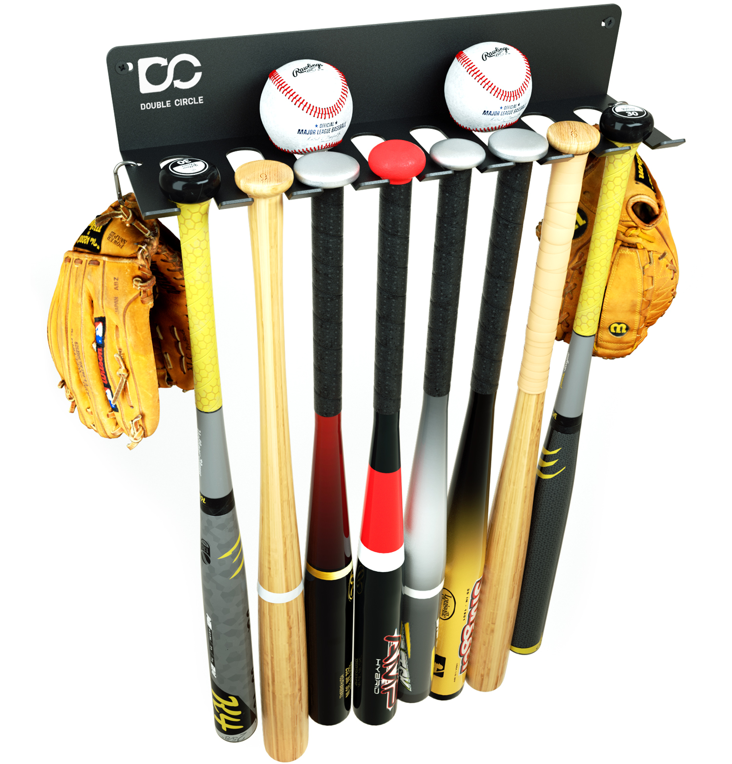 Store Bat Rack Bat Rack - Double Circle Shop